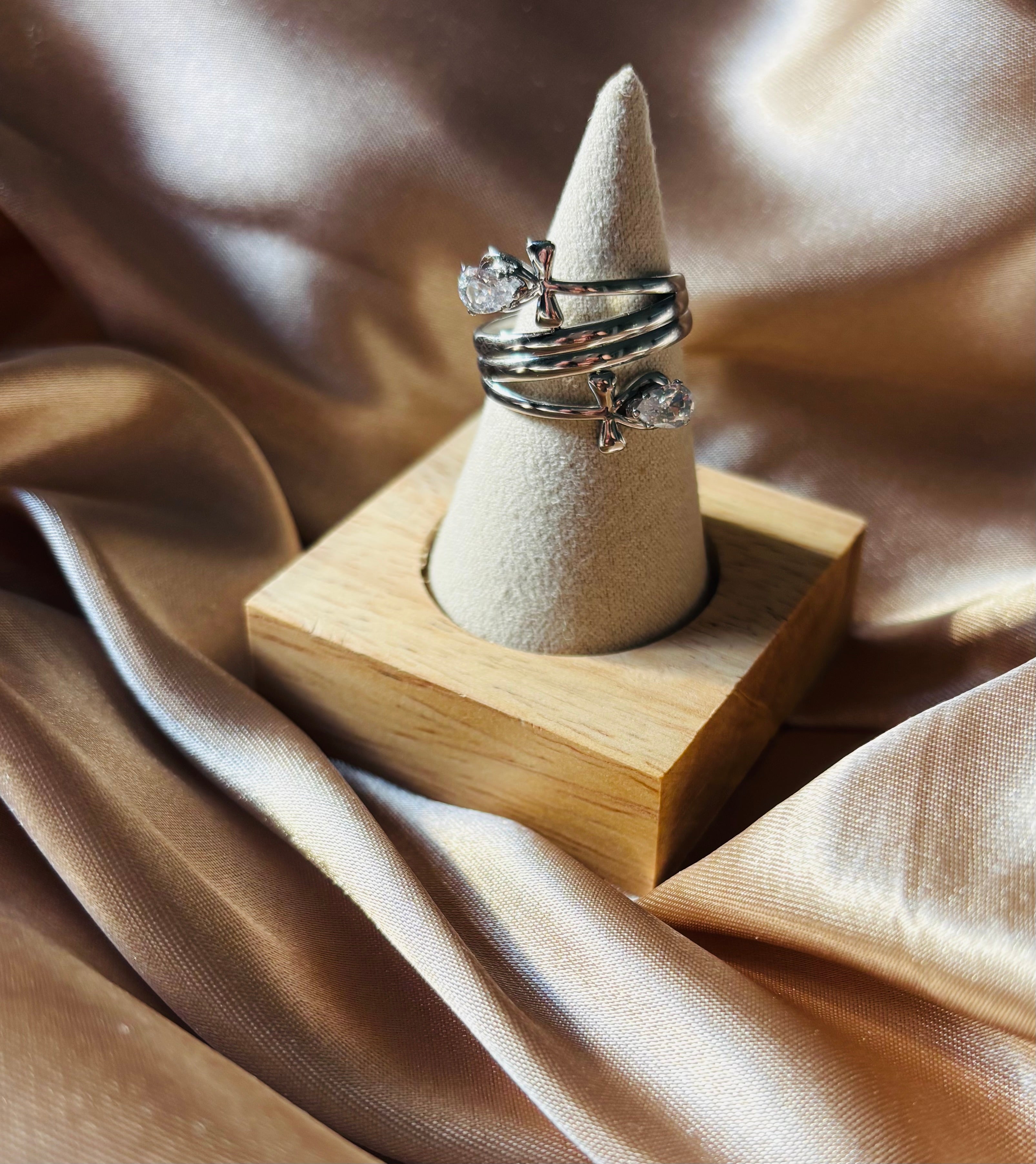 Bague Argentée Ajustable