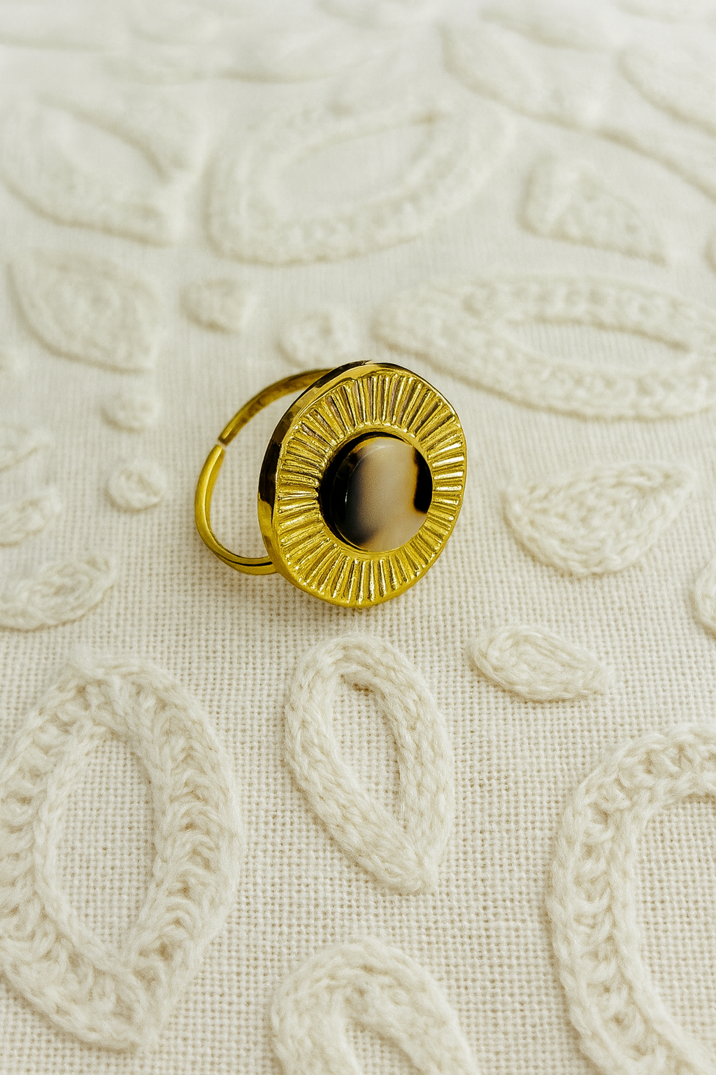 Bague cercle léopard