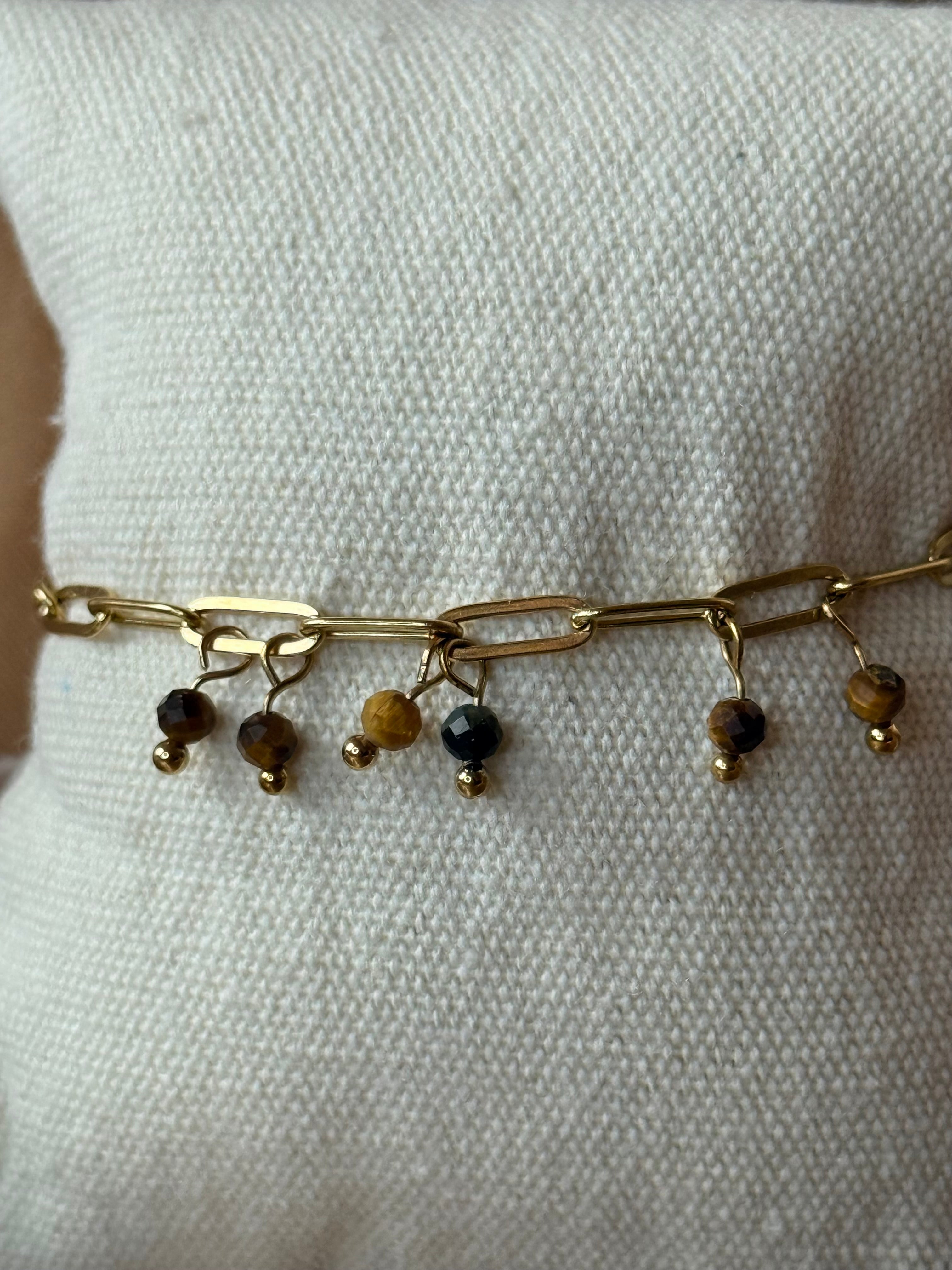 Bracelets avec pierres œil de tigre