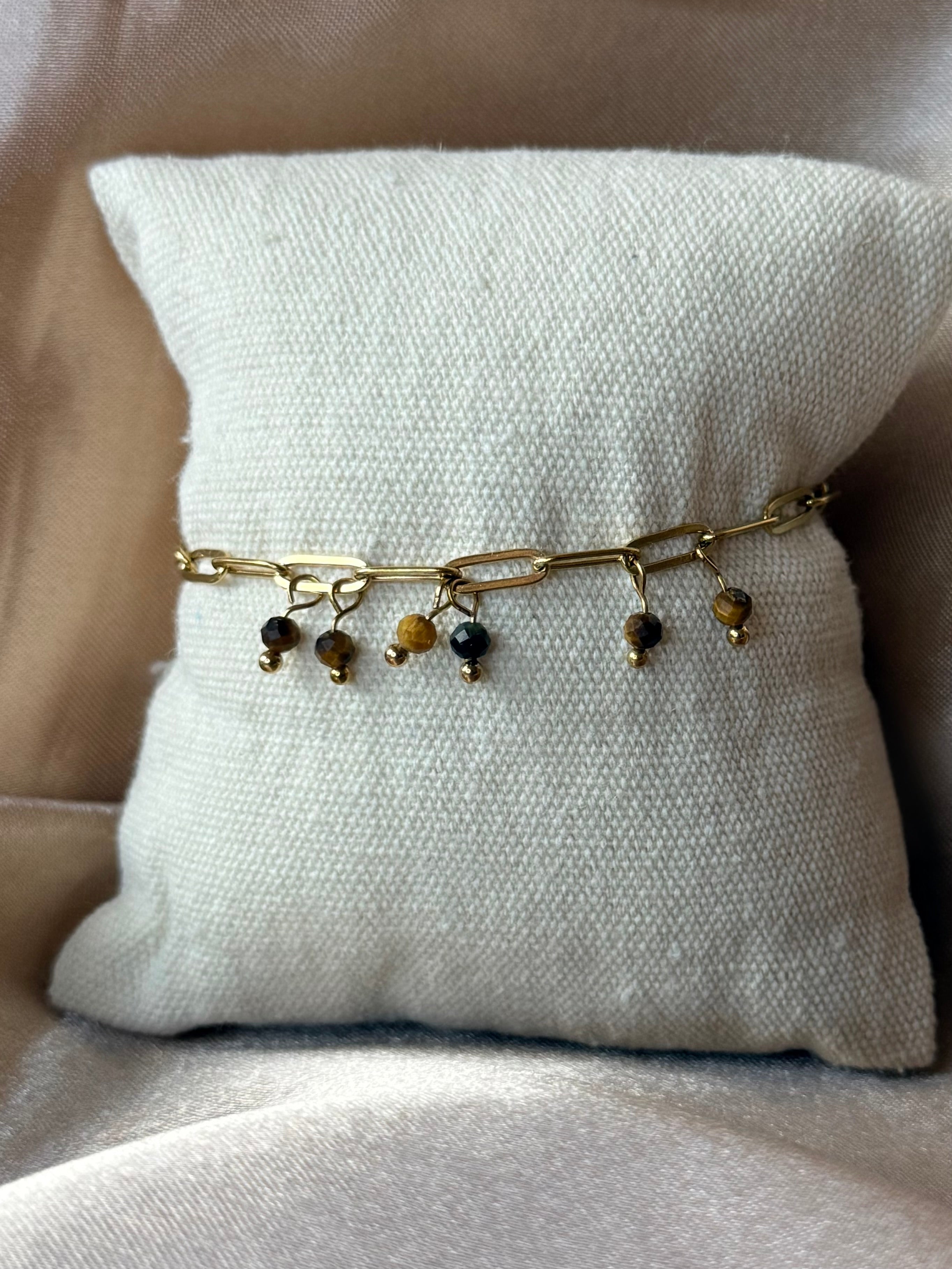 Bracelets avec pierres œil de tigre