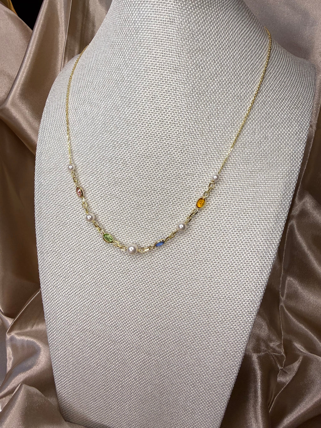 Collier en argent doré