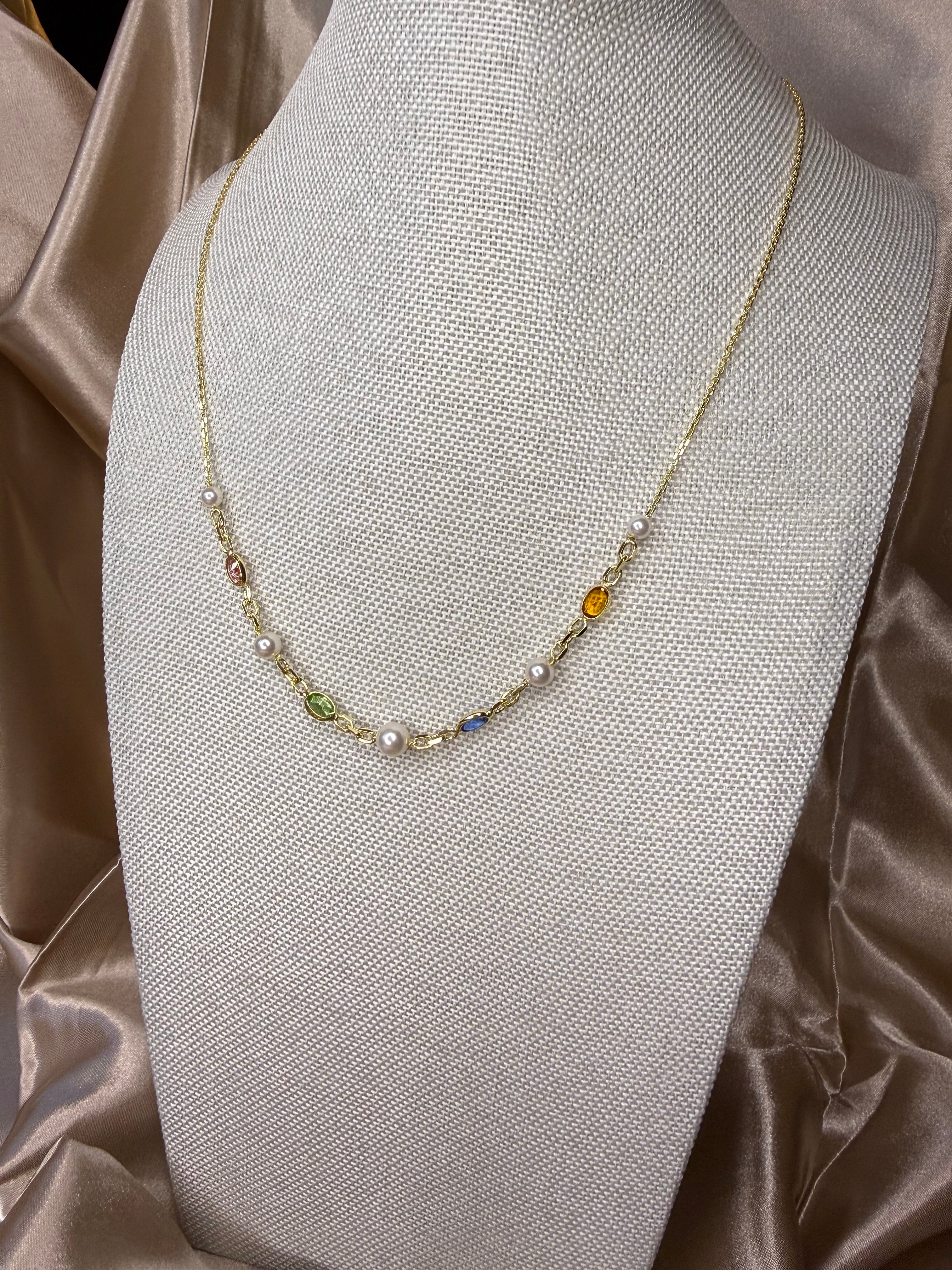 Collier en argent doré