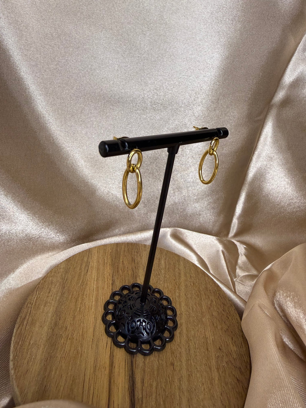 Boucles d’oreilles Acier doré