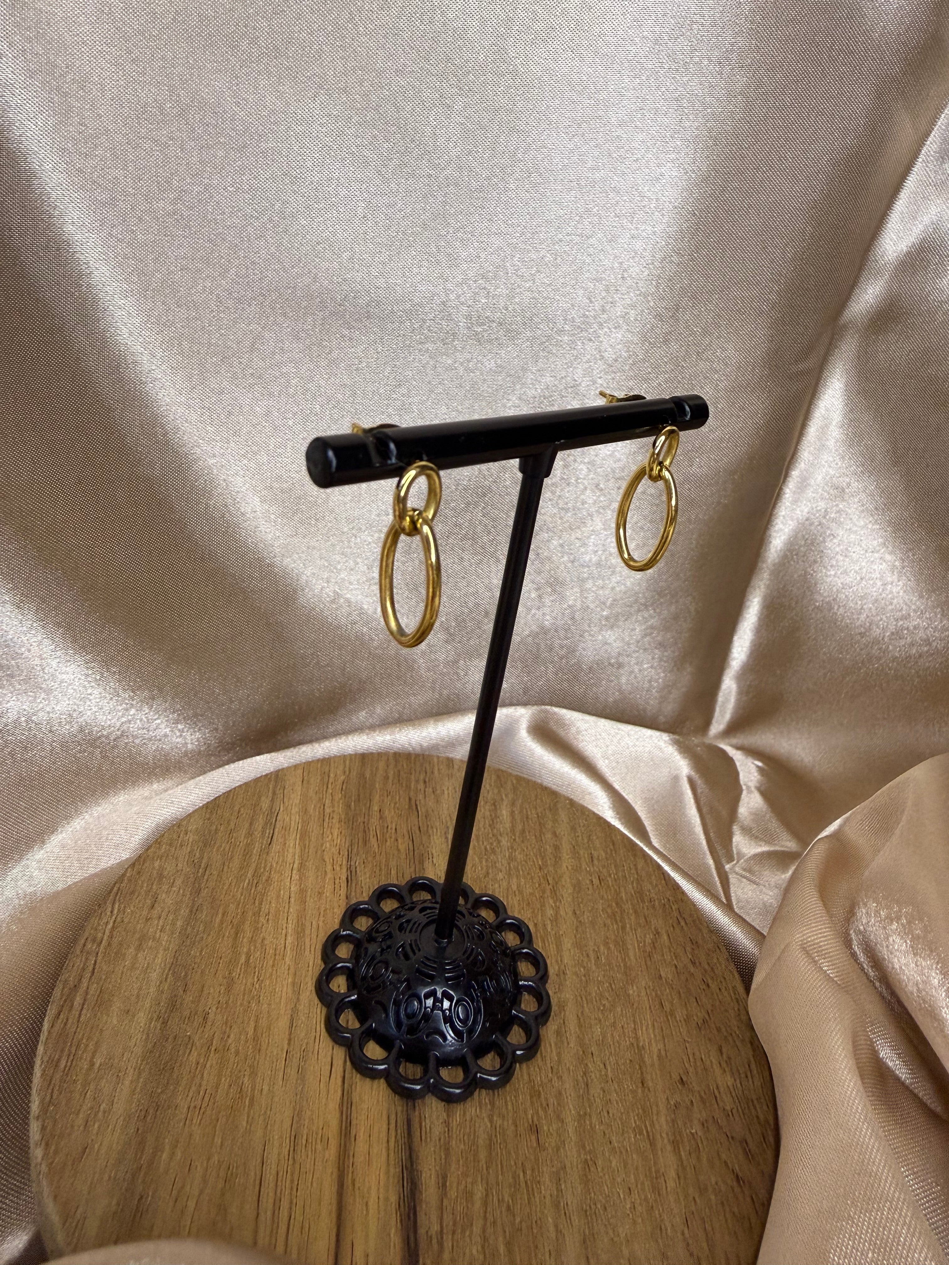 Boucles d’oreilles Acier doré