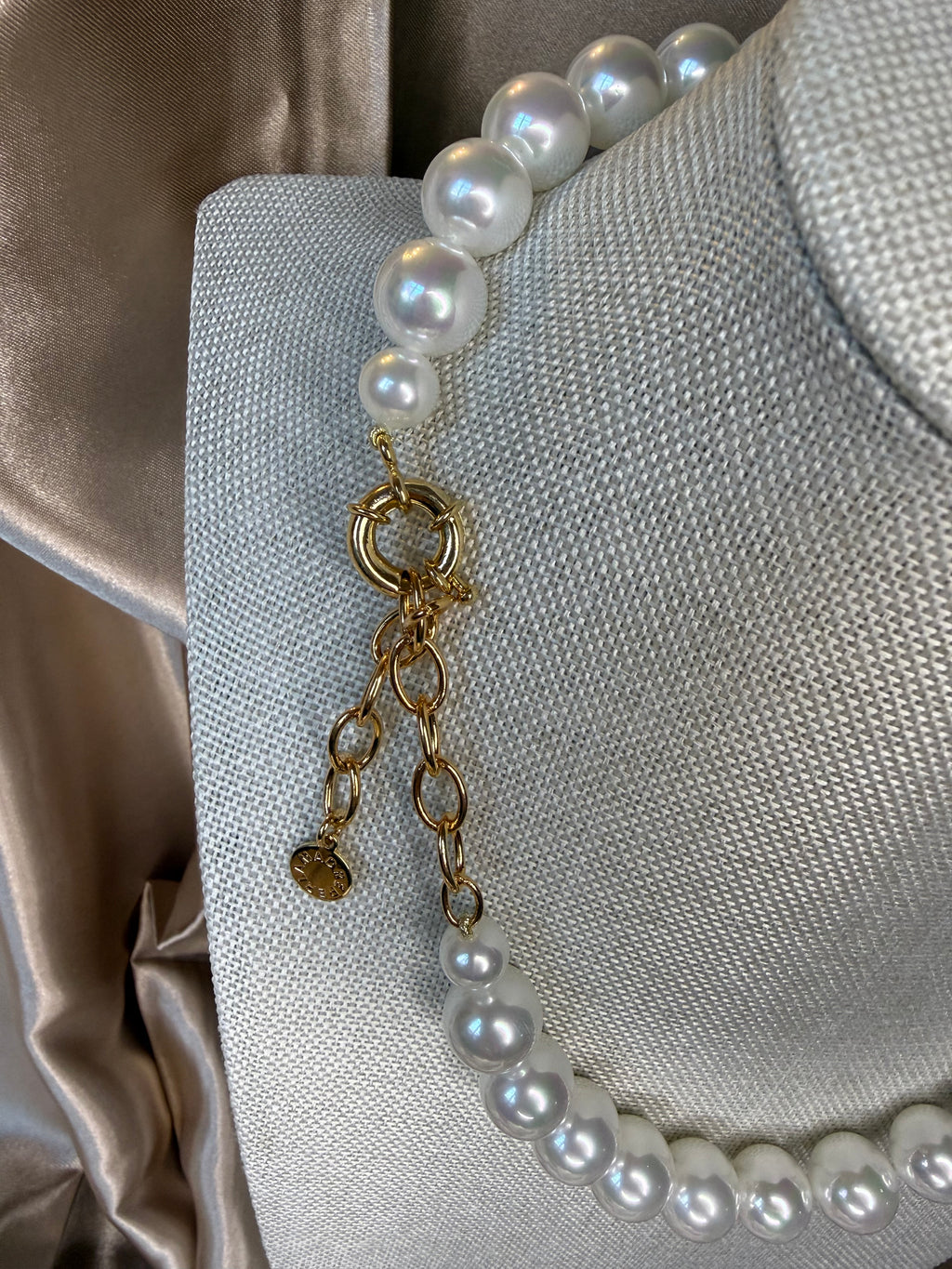 Collier Perles en cristal et nacre de Majorque