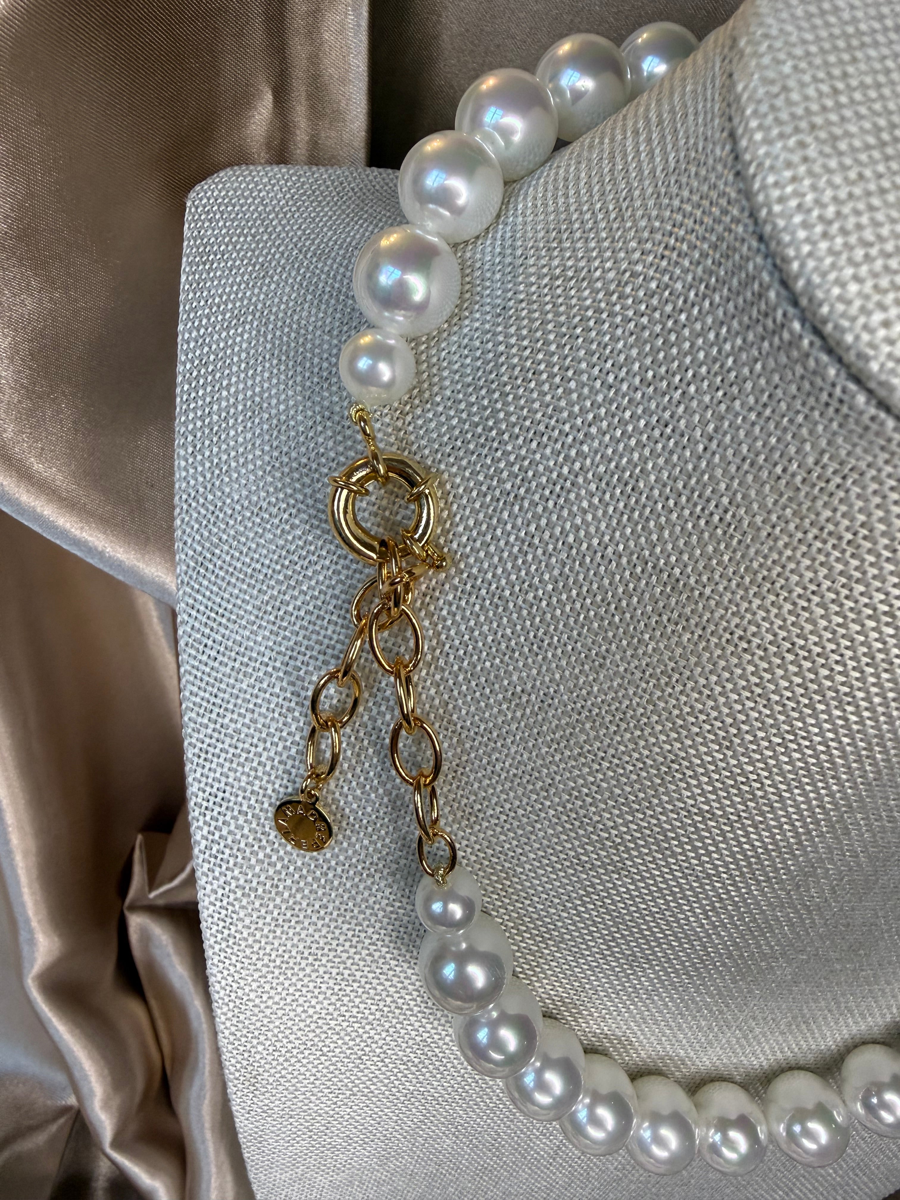 Collier Perles en cristal et nacre de Majorque