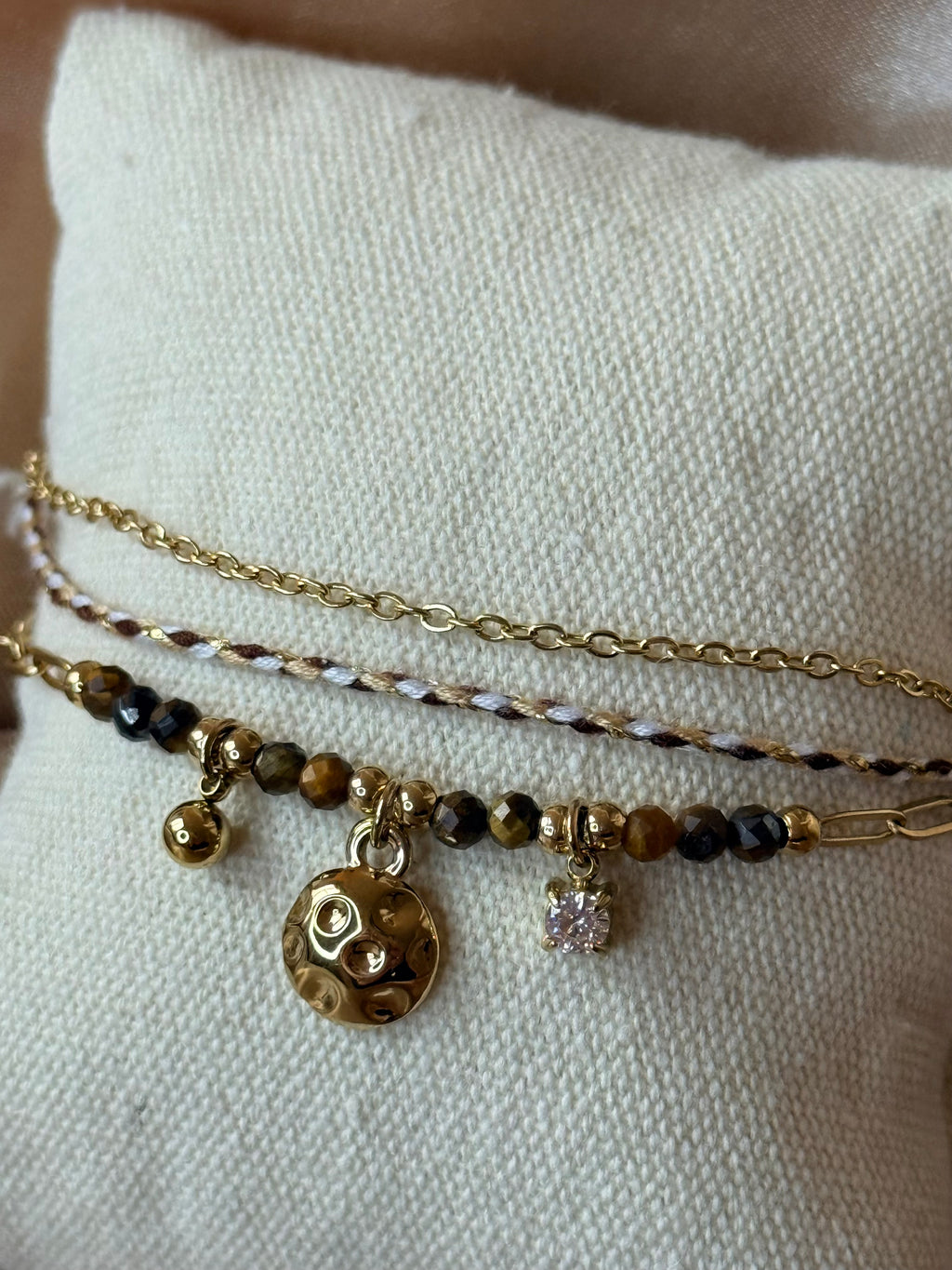 Bracelets avec pierres œil de tigre