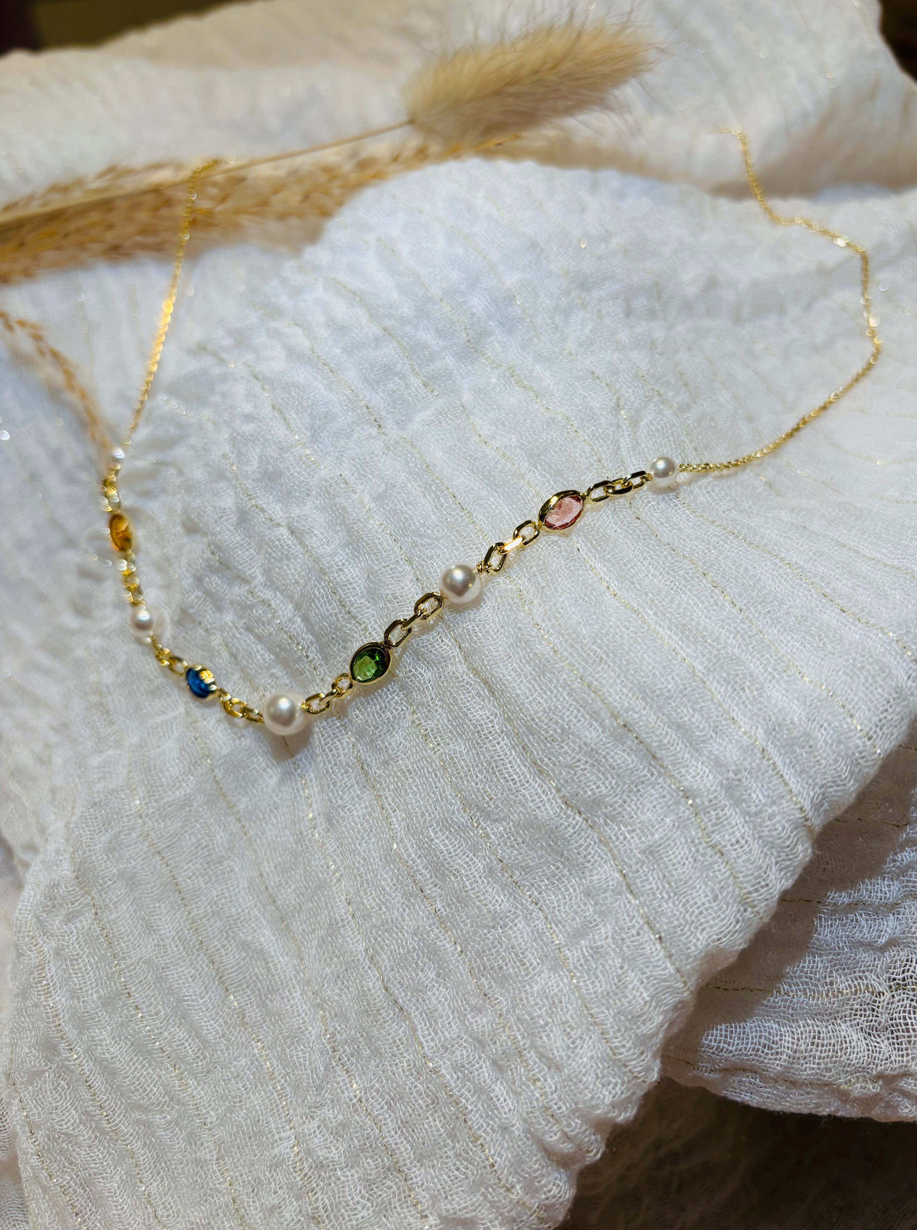 Collier en argent doré